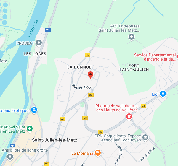 Emplacement du cabinet de Nathalie Jochum à Saint-Julien-Lès-Metz